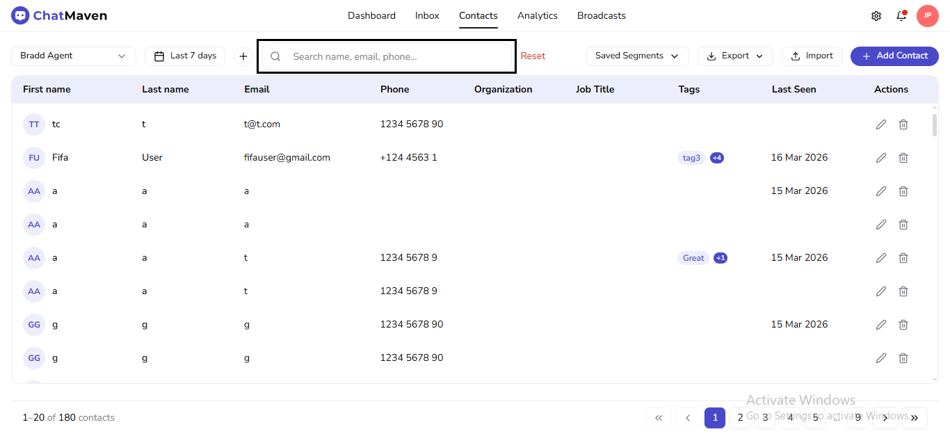 Search contacts (outlined)