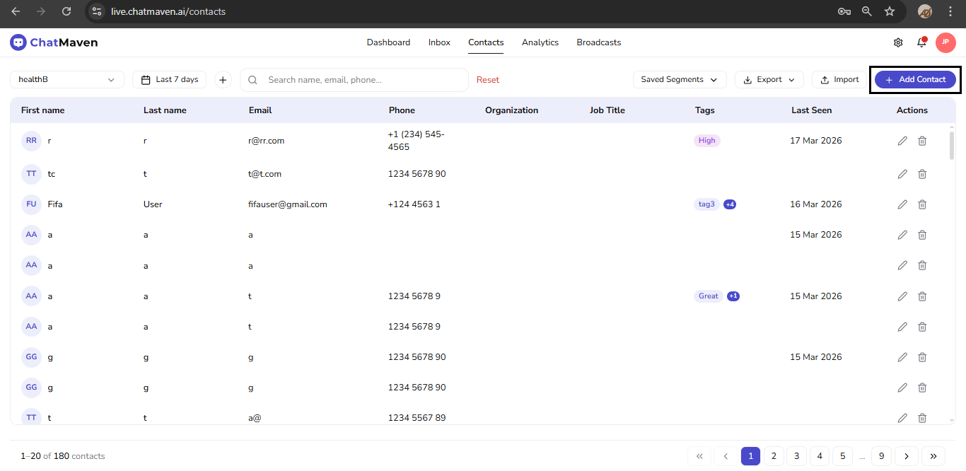 + Add Contact (outlined)